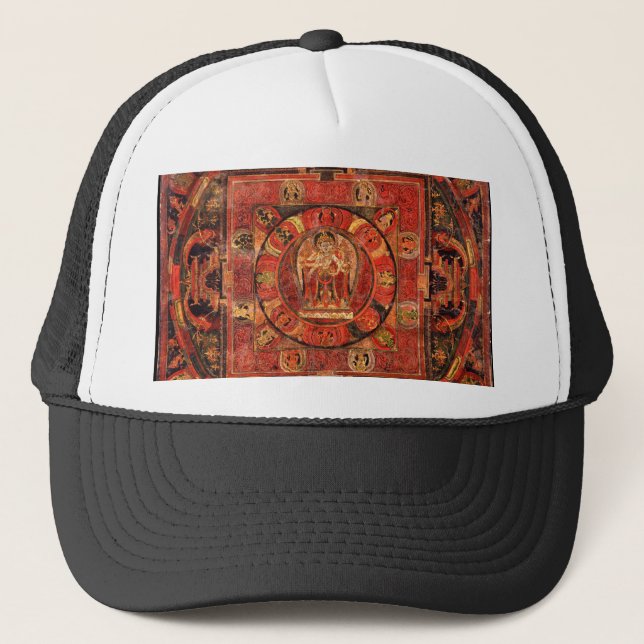 Buddhist Mandala of Compassion Trucker Hat (Front)