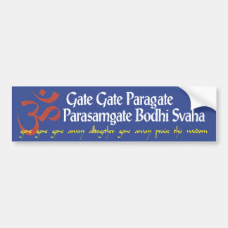 Buddhist Mantra Bumper Sticker