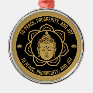 Buddhist Mantra Luck Gift Metal Ornament