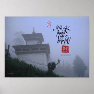 Buddhist monastary in Sikkim Poster