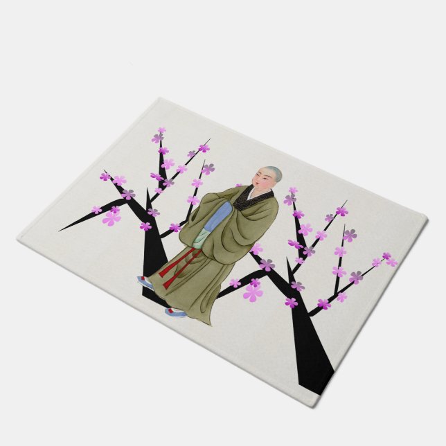 Buddhist Monk Doormat (Angled)