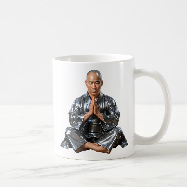 Buddhist monk in prayer coffee mug (Right)