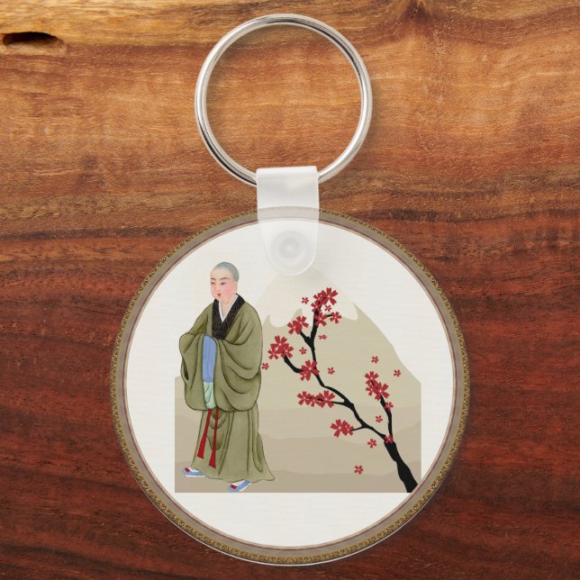 Buddhist Monk Keychain (Back)