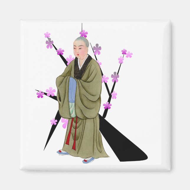 Buddhist Monk Magnet (Front)