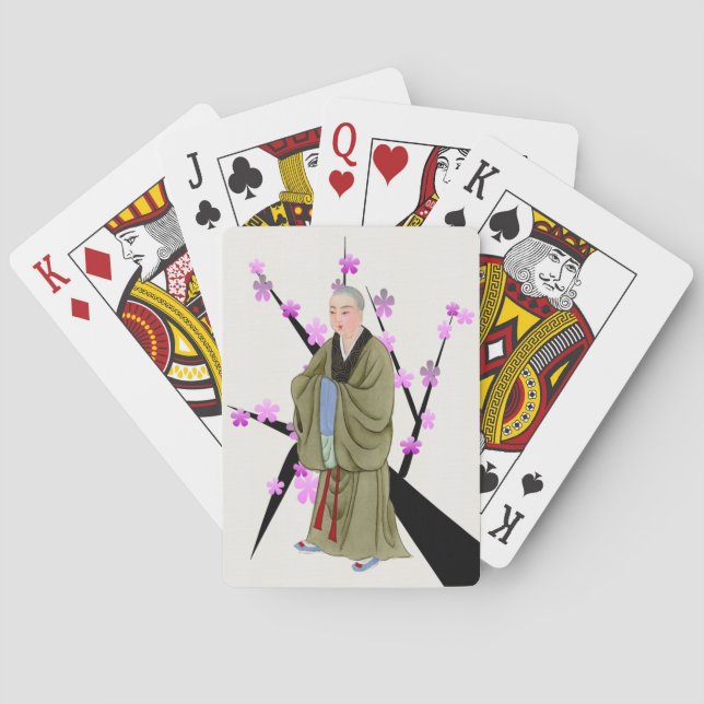 Buddhist Monk Playing Cards (Back)