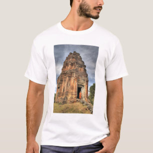 Buddhist monk standing in doorway of temple T-Shirt