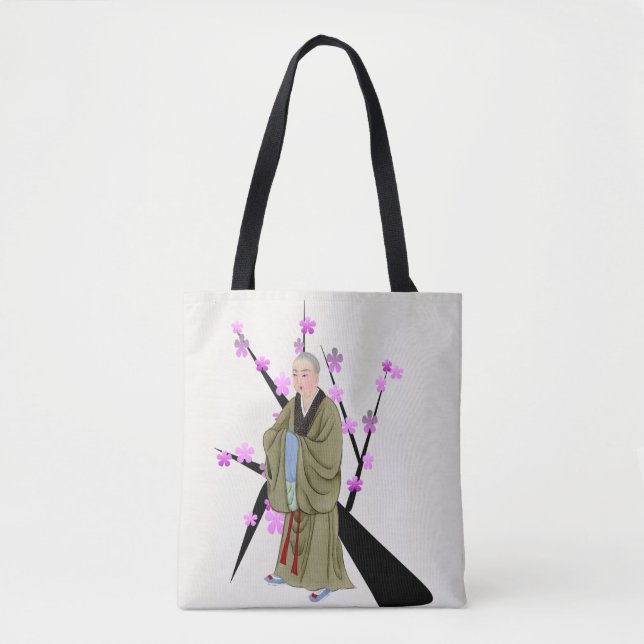 Buddhist Monk Tote Bag (Front)