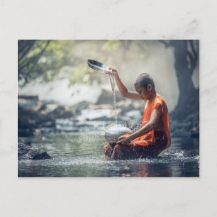 Buddhist Monk Washing Implements Postcard