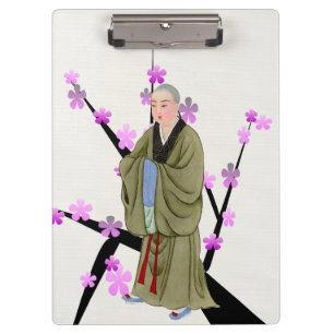 Buddhist Monk Woman's Clipboard