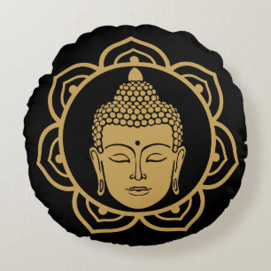 Buddhist Nirvana Day Round Cushion