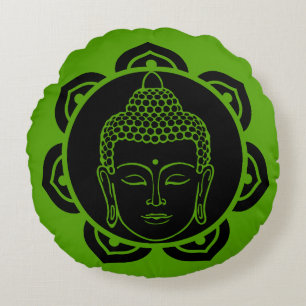 Buddhist Nirvana Day Round Cushion
