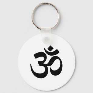 Buddhist Om Symbol Key Ring