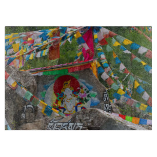 Buddhist Painting on Rocks Cutting Board