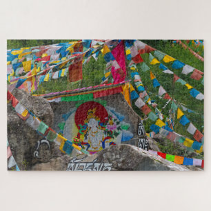 Buddhist Painting on Rocks Jigsaw Puzzle