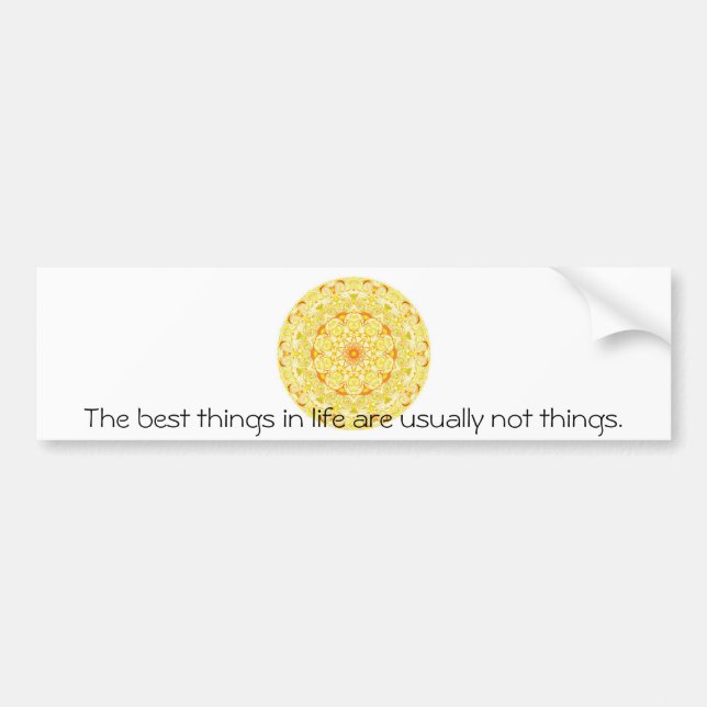 buddhist quote bumper sticker (Front)