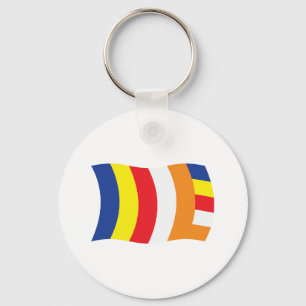 Buddhist Religion Flag Keychain
