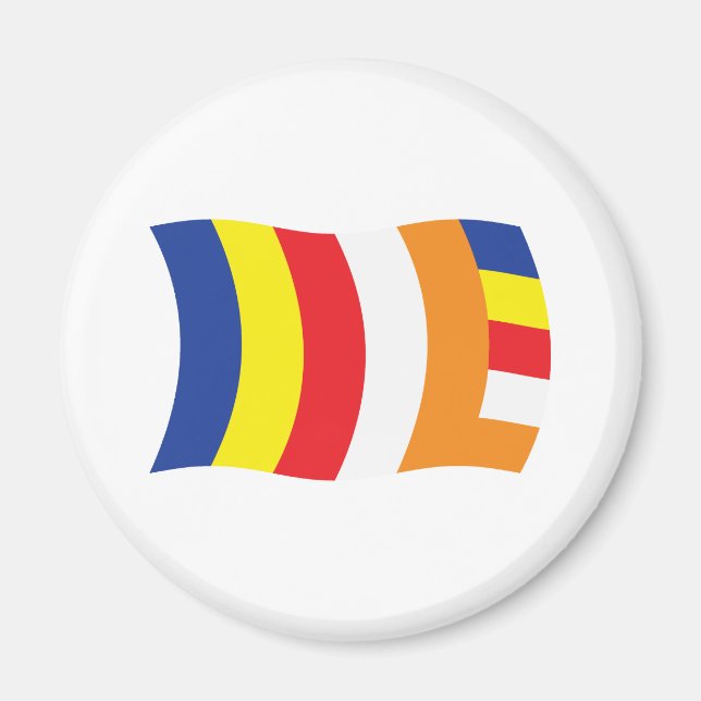 Buddhist Religion Flag Magnet (Front)