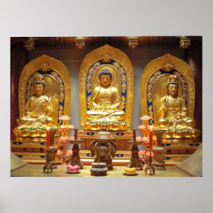 buddhist shrine poster