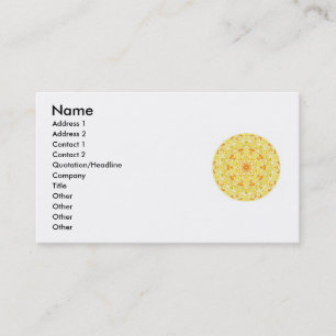 Buddhist Spiritual Earth Wheel Business Cards