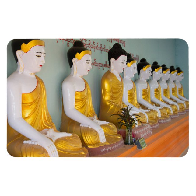 Buddhist statues in Umin Thounzeh Magnet (Horizontal)