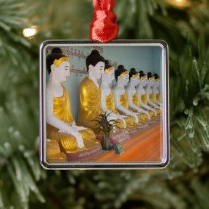 Buddhist statues in Umin Thounzeh Metal Ornament