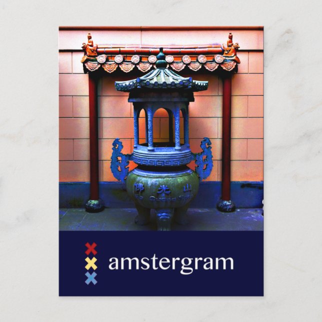 Buddhist Temple Amstergram Postcard (Front)