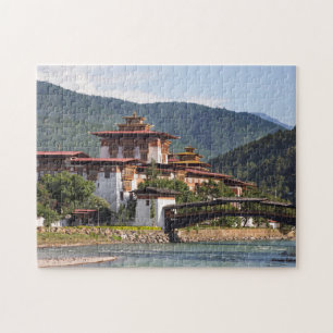 Buddhist Temple By River Jigsaw Puzzle