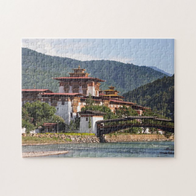 Buddhist Temple By River Jigsaw Puzzle (Horizontal)
