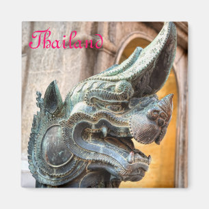 Buddhist temple in Bangkok, Thailand Magnet