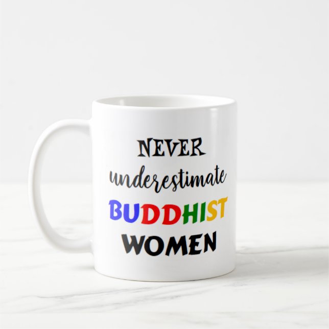 buddhist women coffee mug (Left)