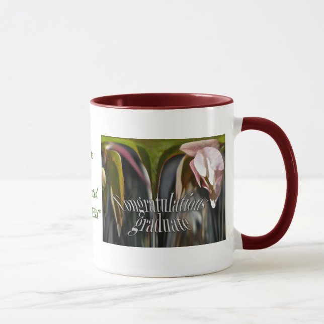 Budding Anemone Congratulations Graduate Mug (Right)
