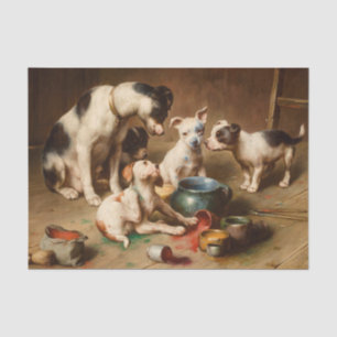 Budding Artists by Carl Reichert Tissue Paper