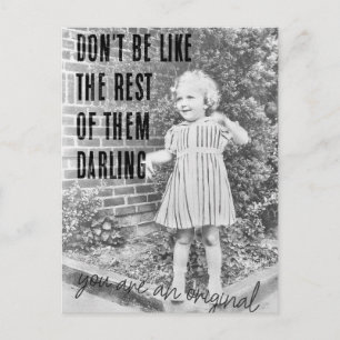 BUDDING FASHIONISTA Postcard