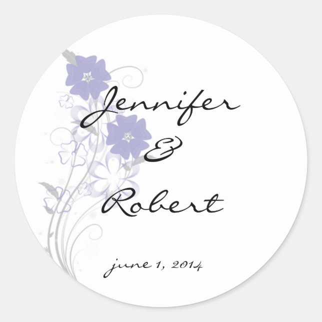 Budding Romance in Lavender Envelope Seal (Front)