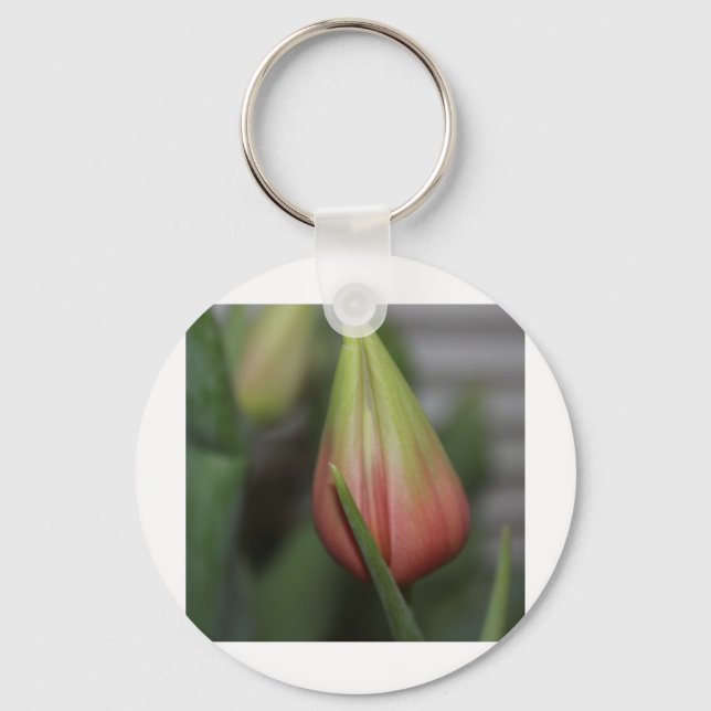 Budding Tulip #2 Key Ring (Front)