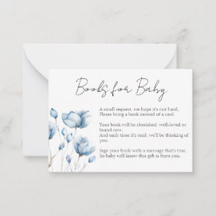 Budding with Joy Blue Books For Baby Card