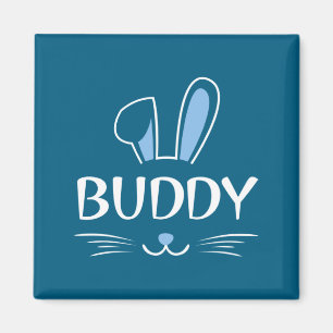 Buddy Bunny Rabbit Face Family Group Easter Fathe Magnet