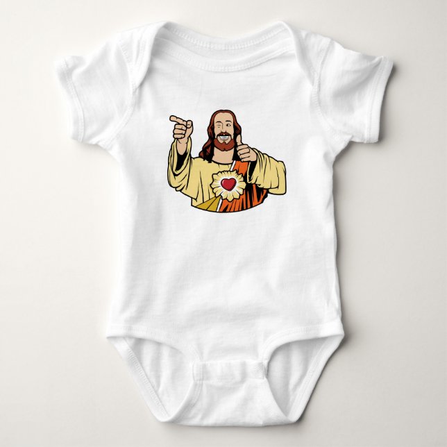 Buddy Jesus Baby One-Piece Bodysuit (Front)
