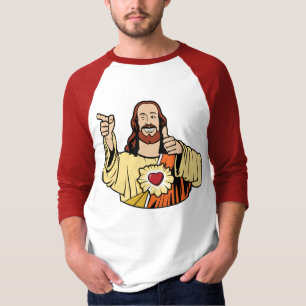 Buddy Jesus Baseball T-Shirt