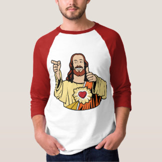 Buddy Jesus Baseball T-Shirt