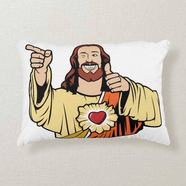 Buddy Jesus Pillow (Front)
