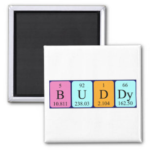 Buddy periodic table name magnet