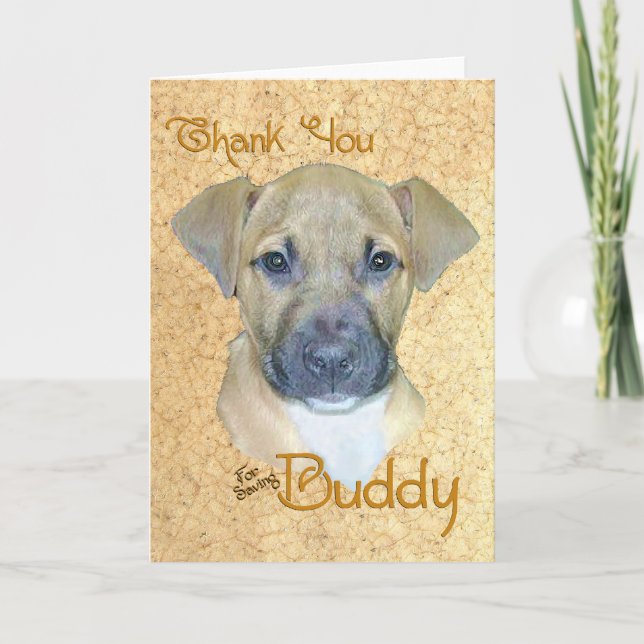 Buddy Thank you Card (Front)