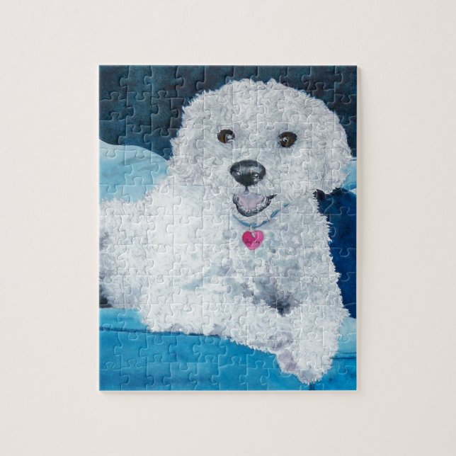 Buddy the Bichon Frise Jigsaw Puzzle (Vertical)
