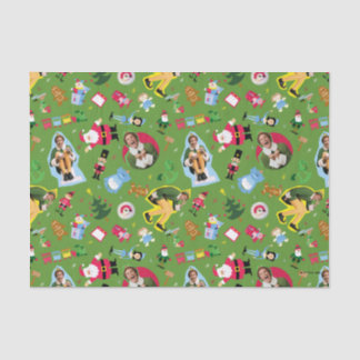 Buddy the Elf and Christmas Icons Pattern Tissue Paper