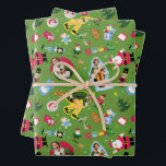 Buddy the Elf and Christmas Icons Pattern Wrapping Paper Sheet<br><div class="desc">This pattern features Buddy the Elf and icons from the movie.</div>