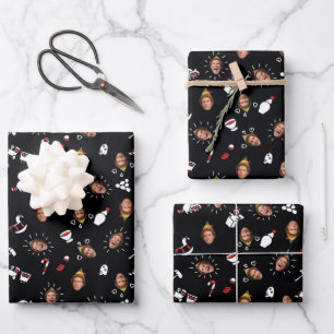 Buddy the Elf Black Doodle Pattern Wrapping Paper Sheet