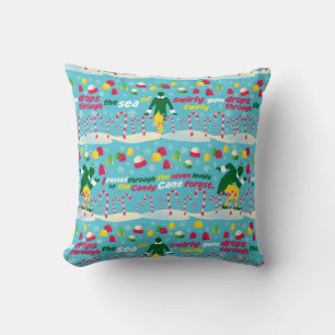 Buddy the Elf Candy Pattern Cushion