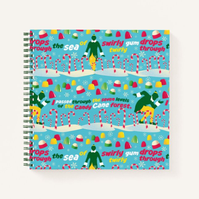 Buddy the Elf Candy Pattern Notebook (Front)