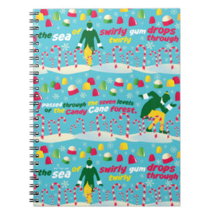 Buddy the Elf Candy Pattern Notebook